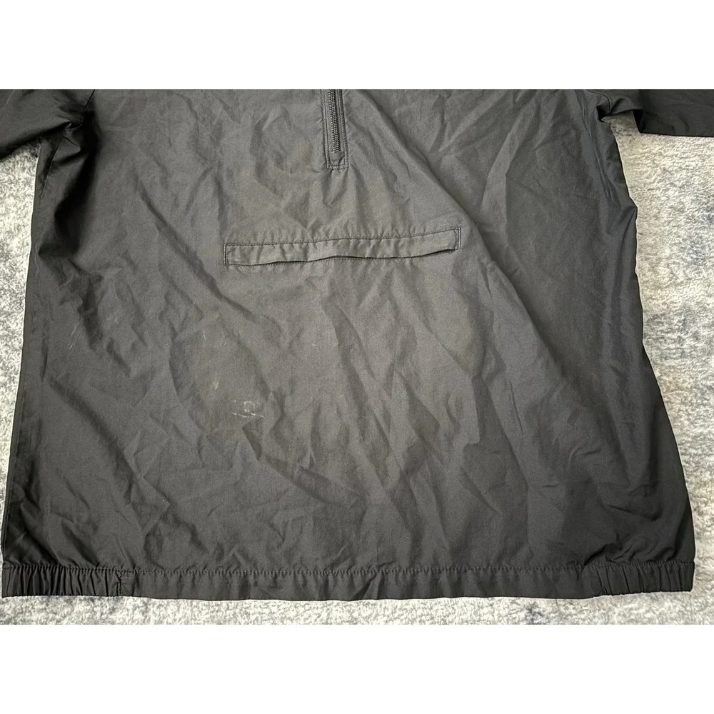 Vintage Nike 1/3 Anorak Jacket XL Black Purple Track Pullover‎ Pocket 1/4 Zip